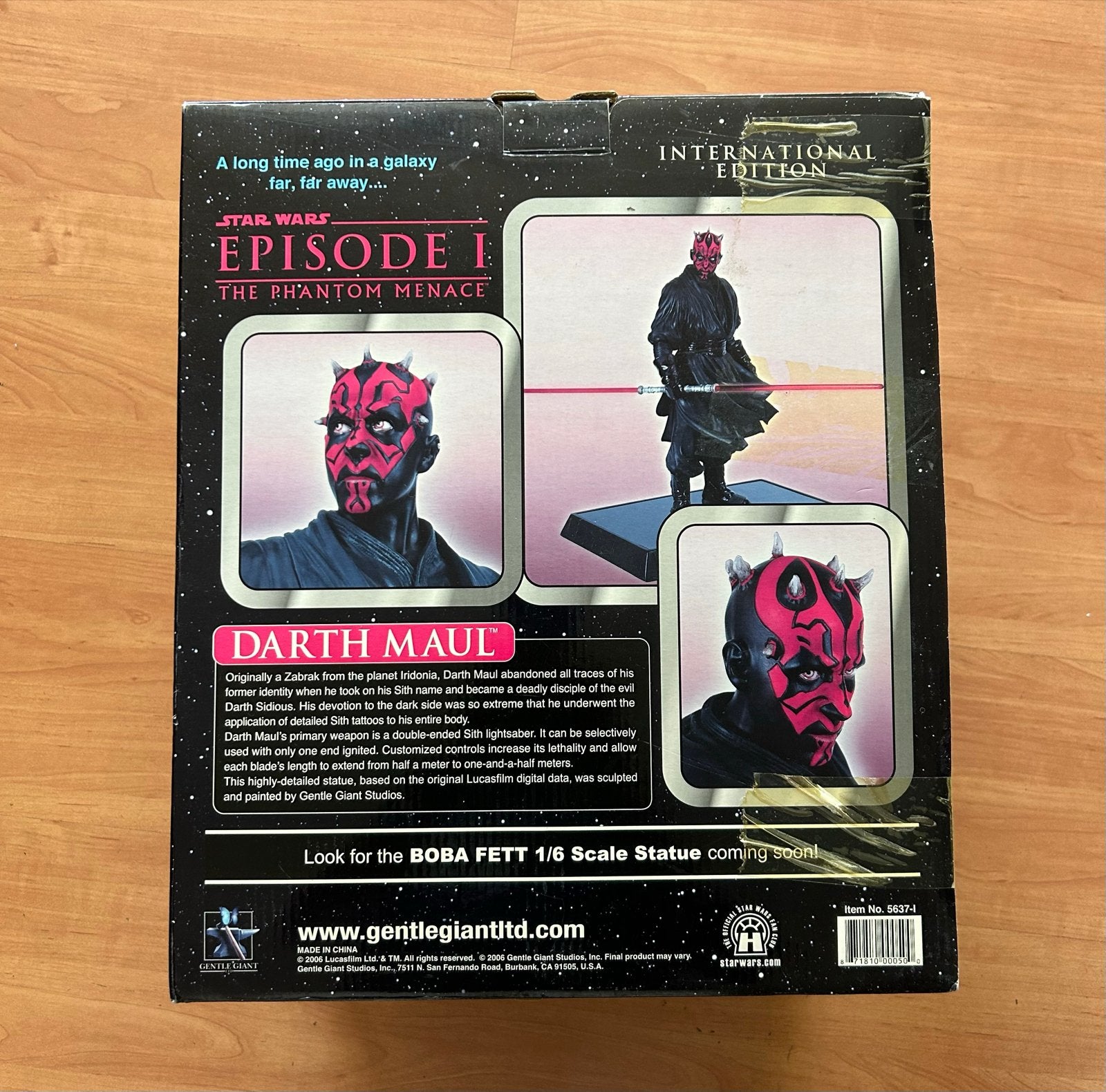 Star Wars Darth Maul Statue - Gentle Giant International Edi, Verzamelen, Ophalen of Verzenden, Zo goed als nieuw, Beeldje of Buste