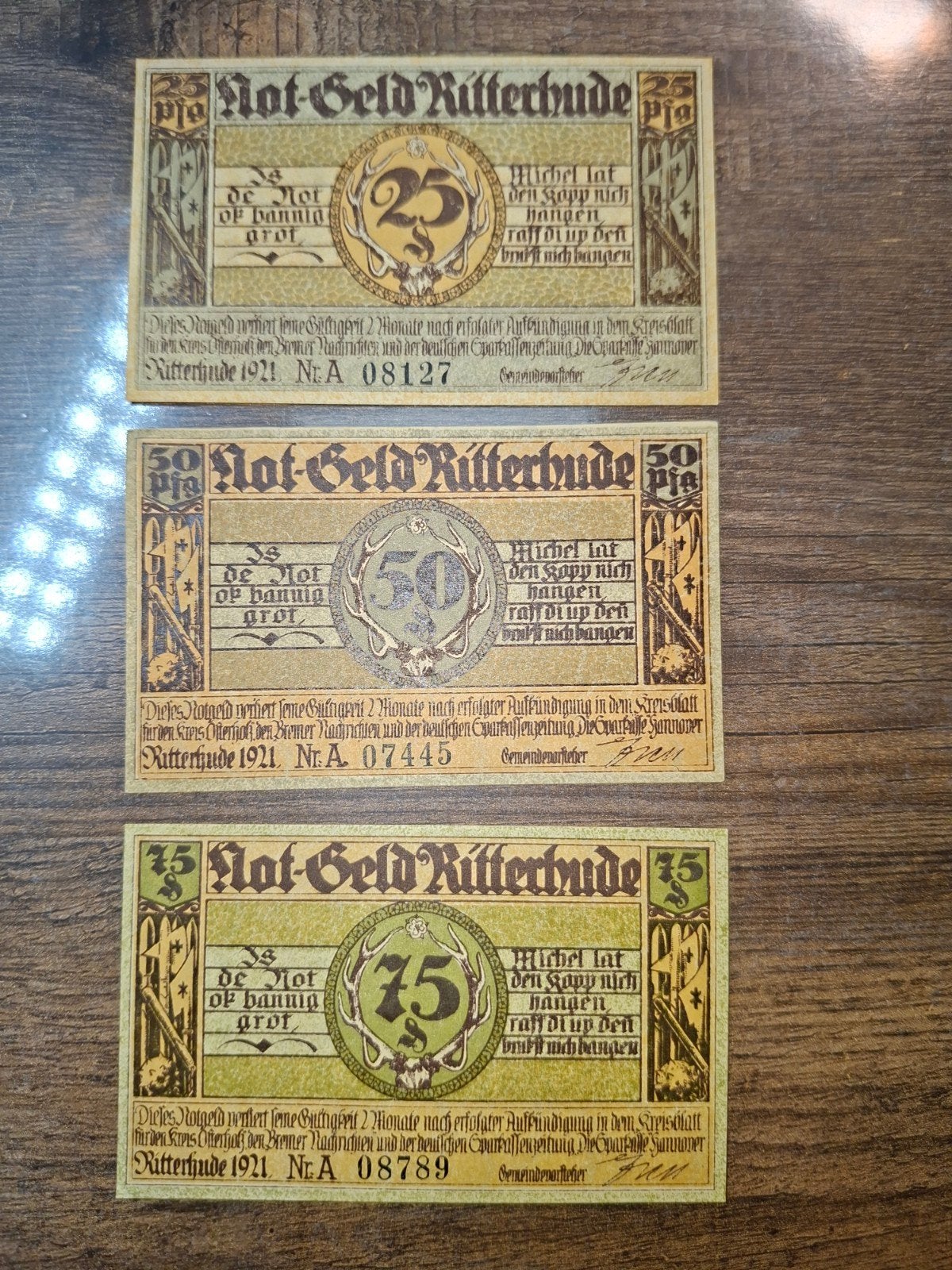 Duits Notgeld Ritterhude Noodgeld, Ophalen of Verzenden, Duitsland