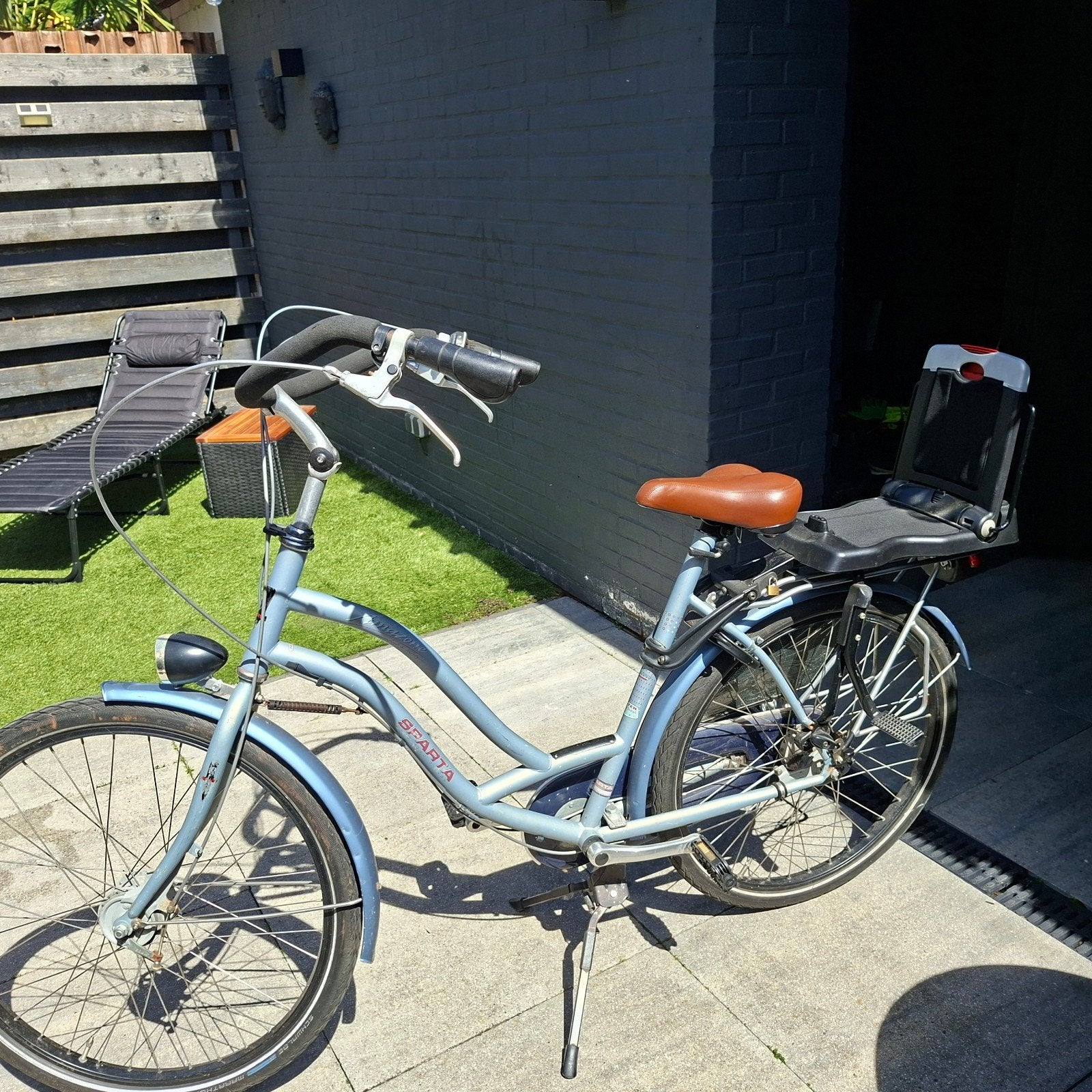 Moederfiets met zitje 26inch, Ophalen of Verzenden, 1 zitje, Gebruikt, Sparta