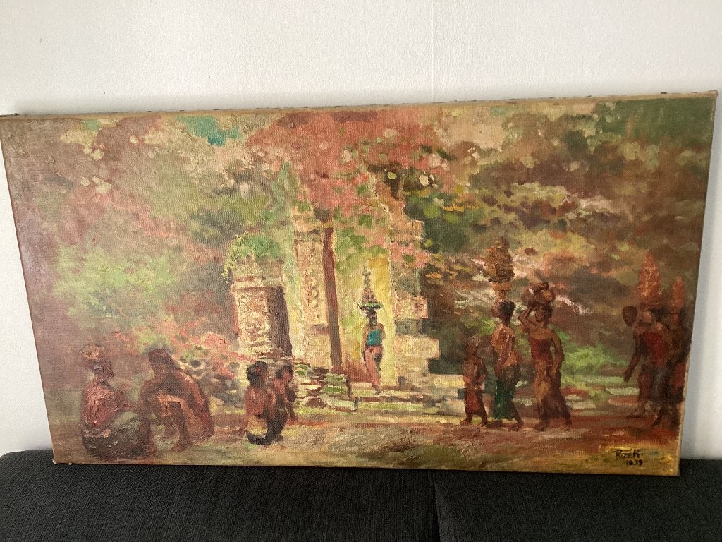 Schilderij Rizek 1939, Ophalen, Acrylverf, Doek, Realistisch