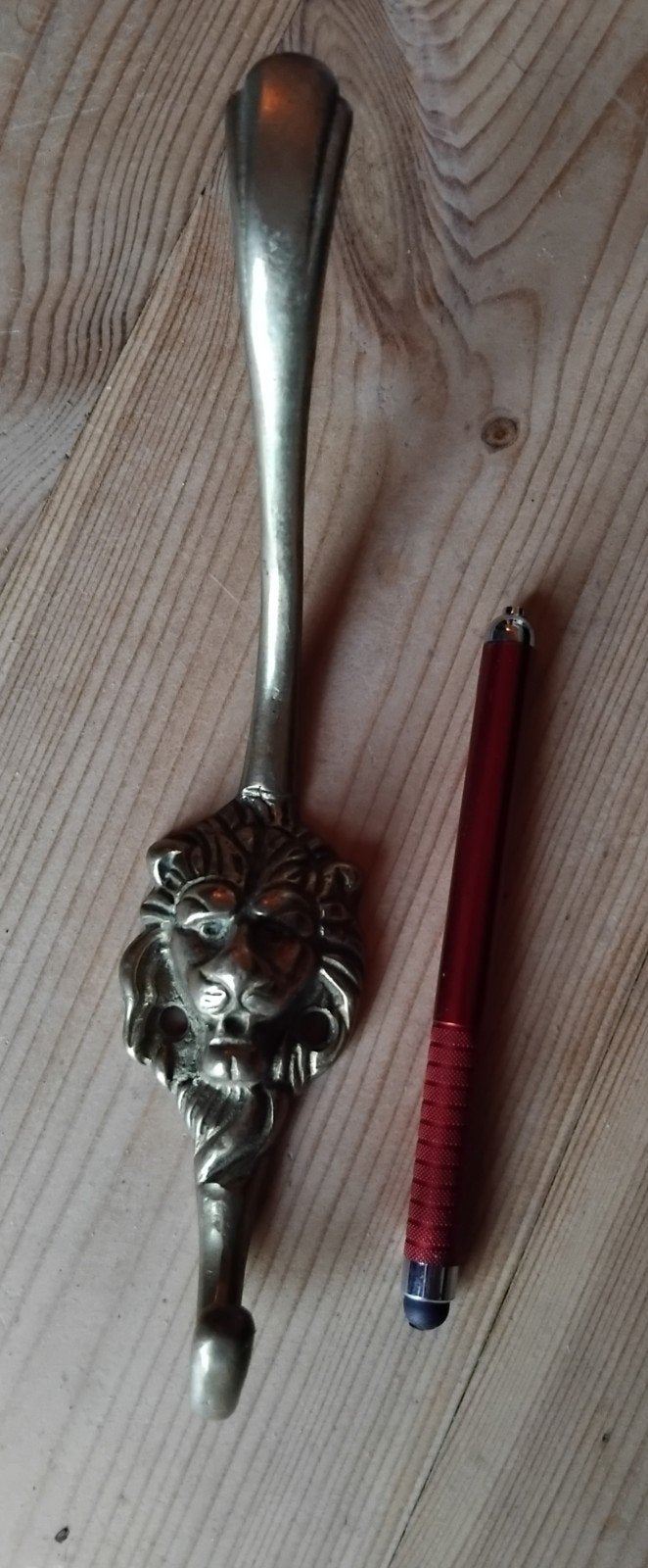 Vintage messing kapstokhaak, Ophalen of Verzenden
