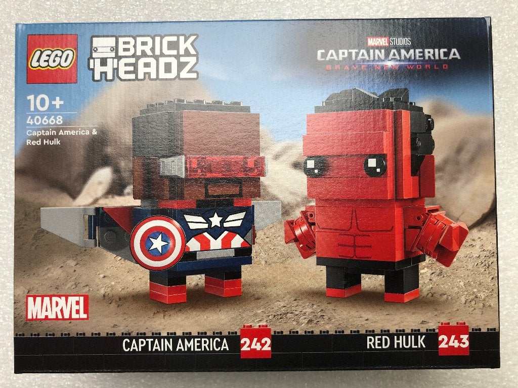 LEGO® Brickheadz 40668 - Captain America & Red Hulk *Nieuw*, Kinderen en Baby's, Speelgoed | Duplo en Lego, BrickHeadz, Lego, Nieuw