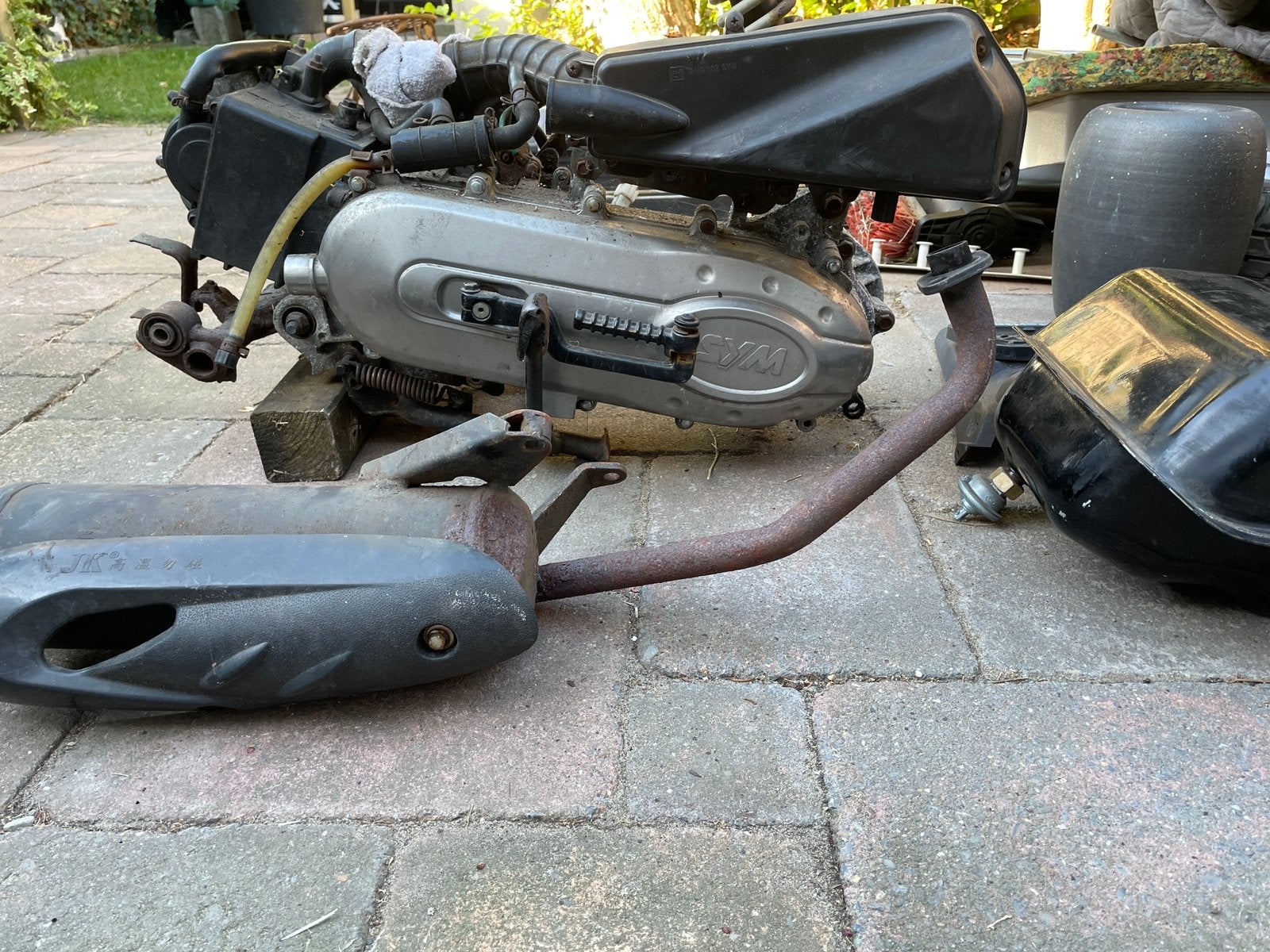 Sym Fiddle 2 motor plus uitlaat, Ophalen, Gebruikt, Blok, SYM
