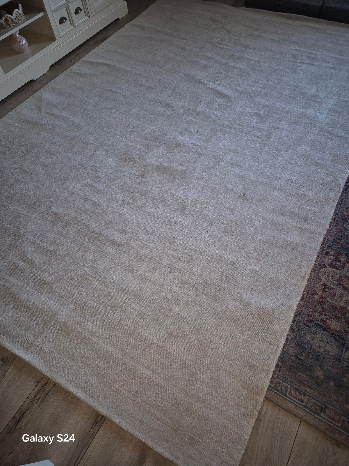 Prachtig nieuw ecru vloerkleed, Ophalen, 150 tot 200 cm, Beige, Rechthoekig