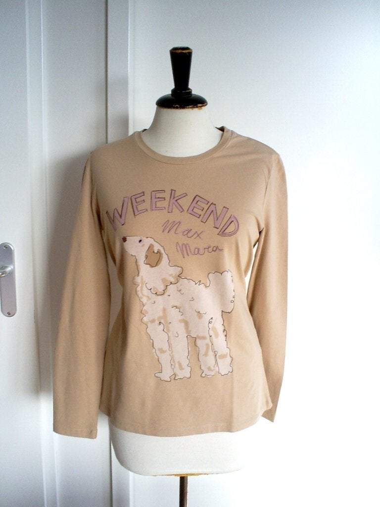 MAX MARA camel kleurige top maat M, Maat 38/40 (M), Bruin, Verzenden, Max Mara