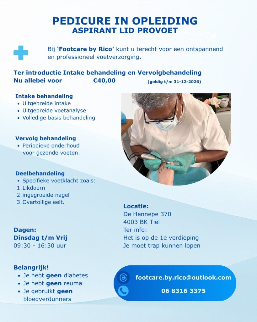 Pedicure in opleiding, Voetverzorging