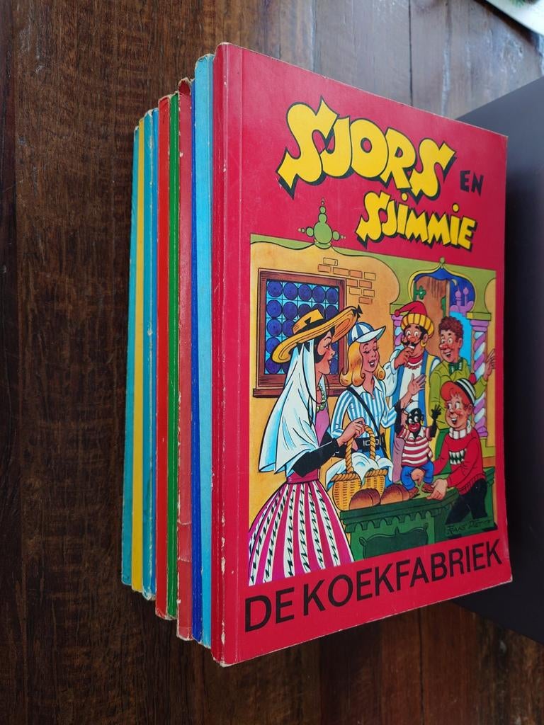 10 oude Sjors en Sjimmie boeken, Boeken, Strips | Comics, Meerdere comics, Ophalen of Verzenden, Gelezen, Europa