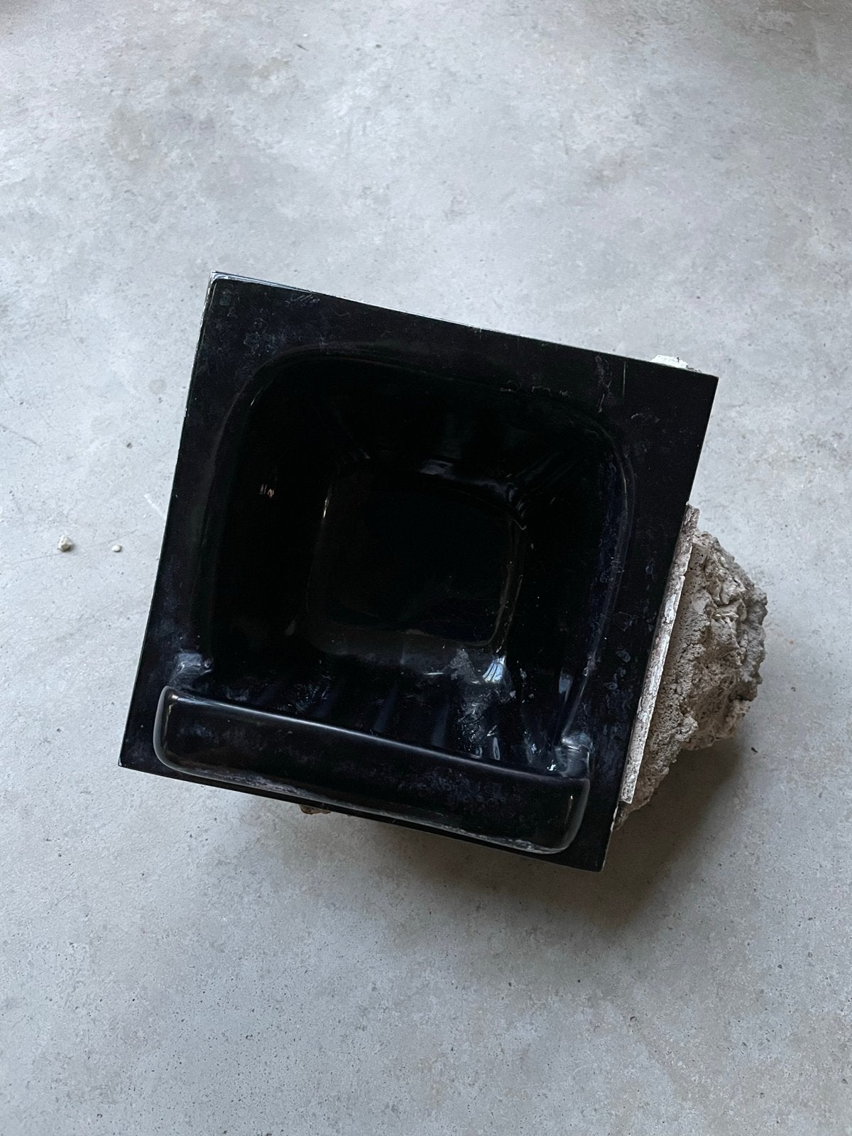 Mosa vintage tegel zeepbakje, zwart, 15x15 cm, Ophalen, Gebruikt, Zwart, Overige typen