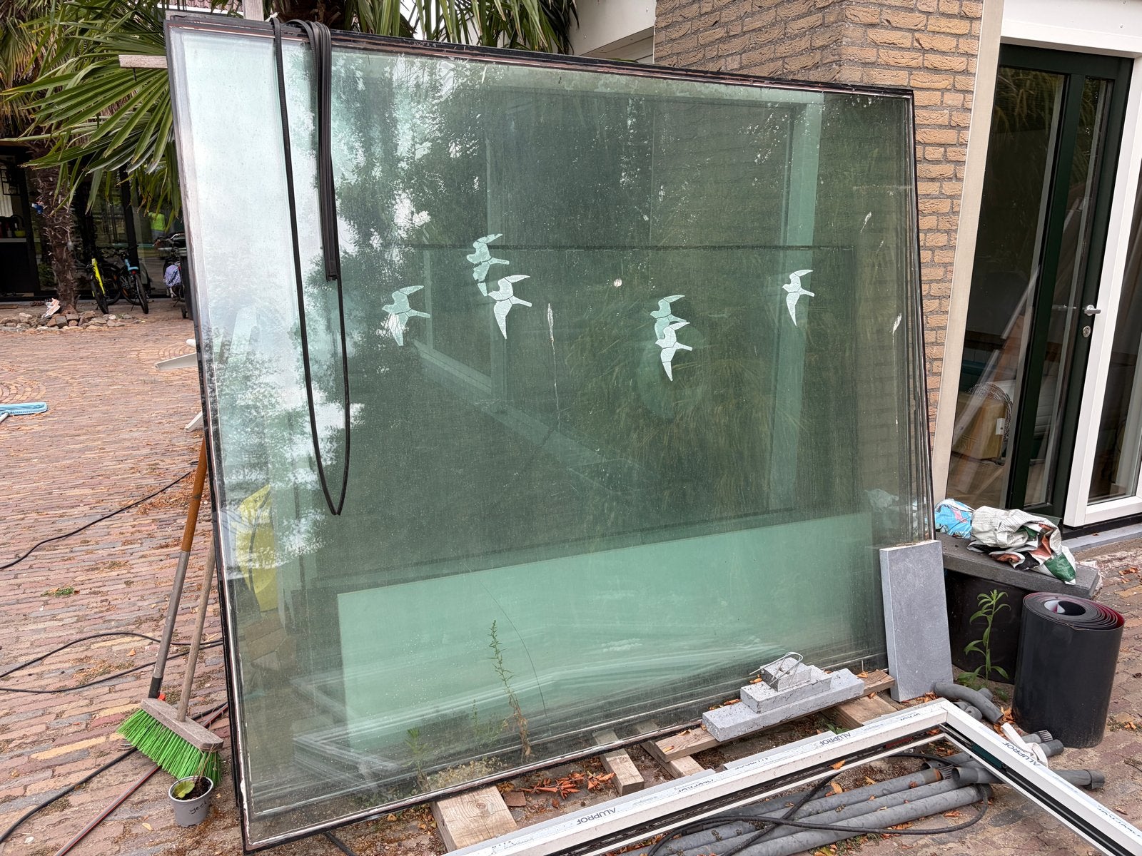 Gratis - 4 Dubbel glas platen- ideaal voor kas/lichtkoepel, Ophalen, Gebruikt, 160 cm of meer, Glasplaat