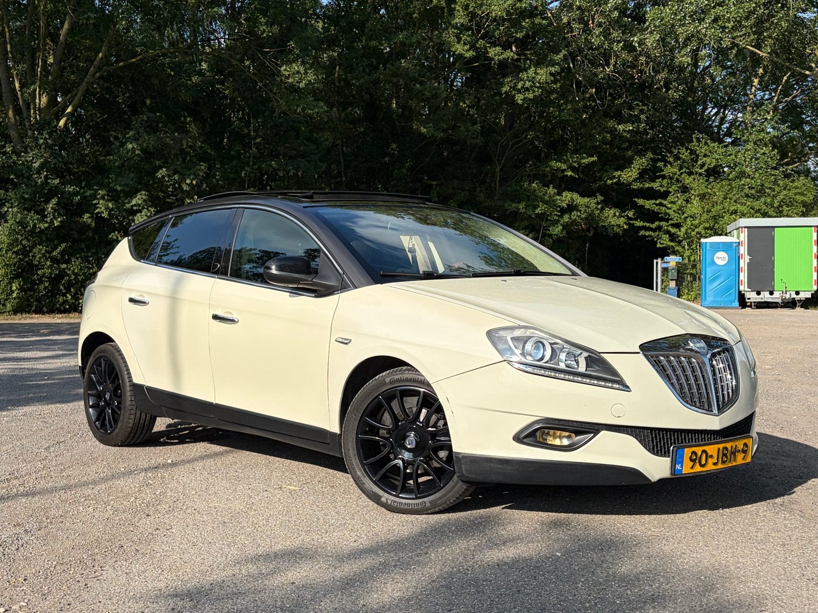 Lancia Delta Platino 1.4 Tjet 150PK 2009 Wit / 12 MND APK, Auto's, Lancia, Particulier, Delta, Automatische klimaatregeling, Cruise Control