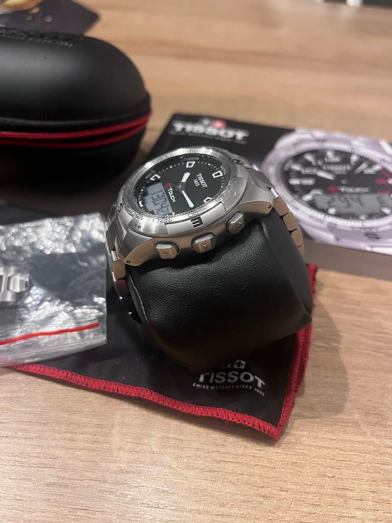 Tissot T-Touch horloge, Sieraden, Tassen en Uiterlijk, Horloges | Heren, Overige merken, Staal, Polshorloge, Ophalen of Verzenden