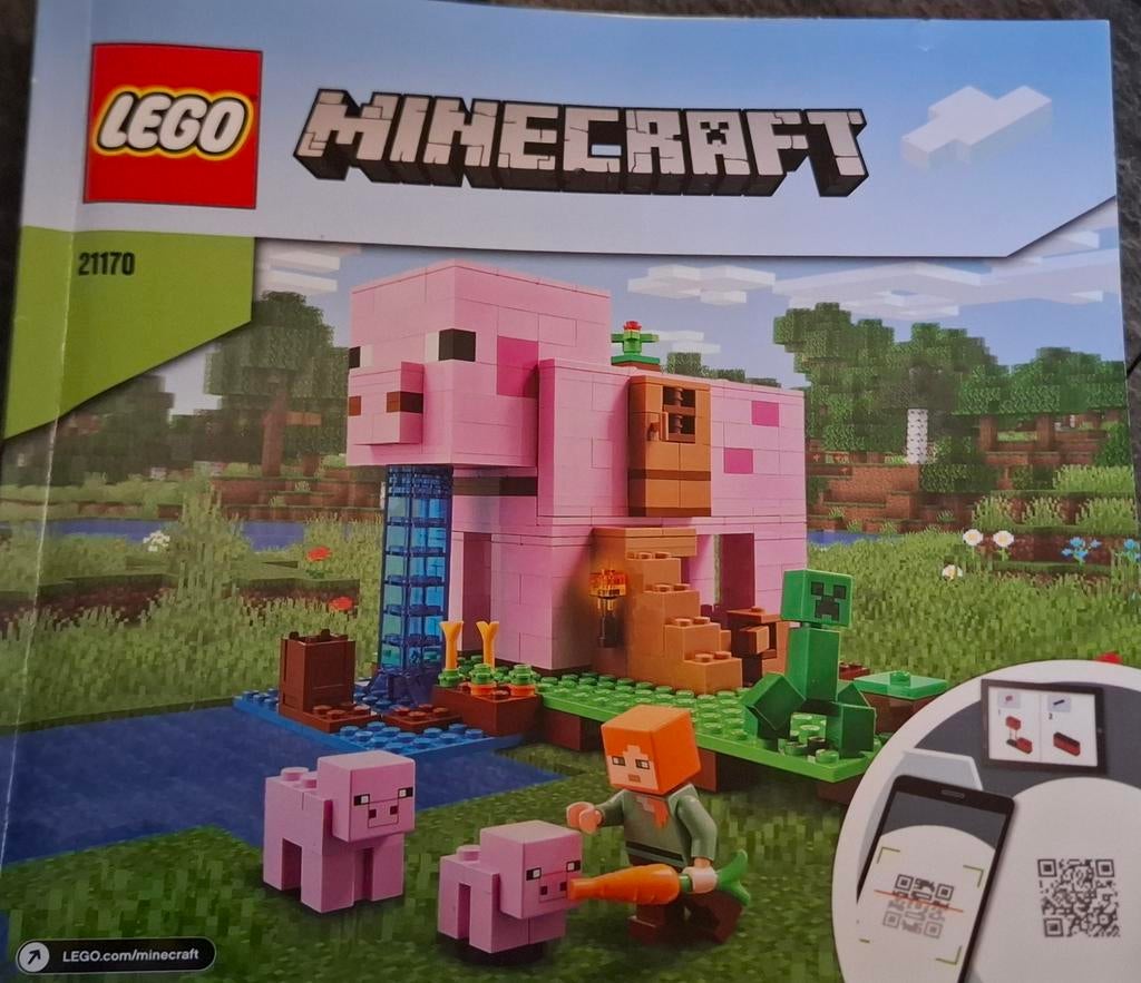 Lego Minecraft Het Varkenshuis (21170) - Complete Set, Ophalen, Zo goed als nieuw