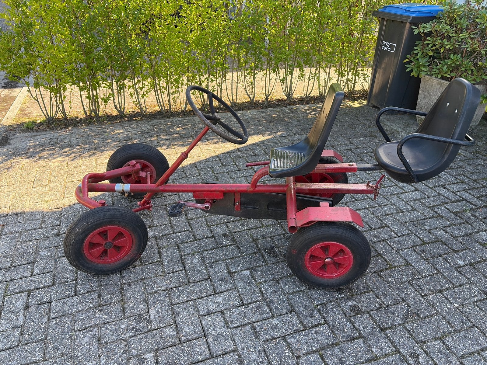 Rode skelter met duozit - Gebruikt, Kinderen en Baby's, Ophalen, Gebruikt, Overige merken, Duozit