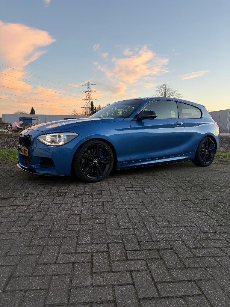 BMW 1-serie M135i xDrive 2012 Automaat Estoril Blauw, Euro 5, Zwart, USB, Leder
