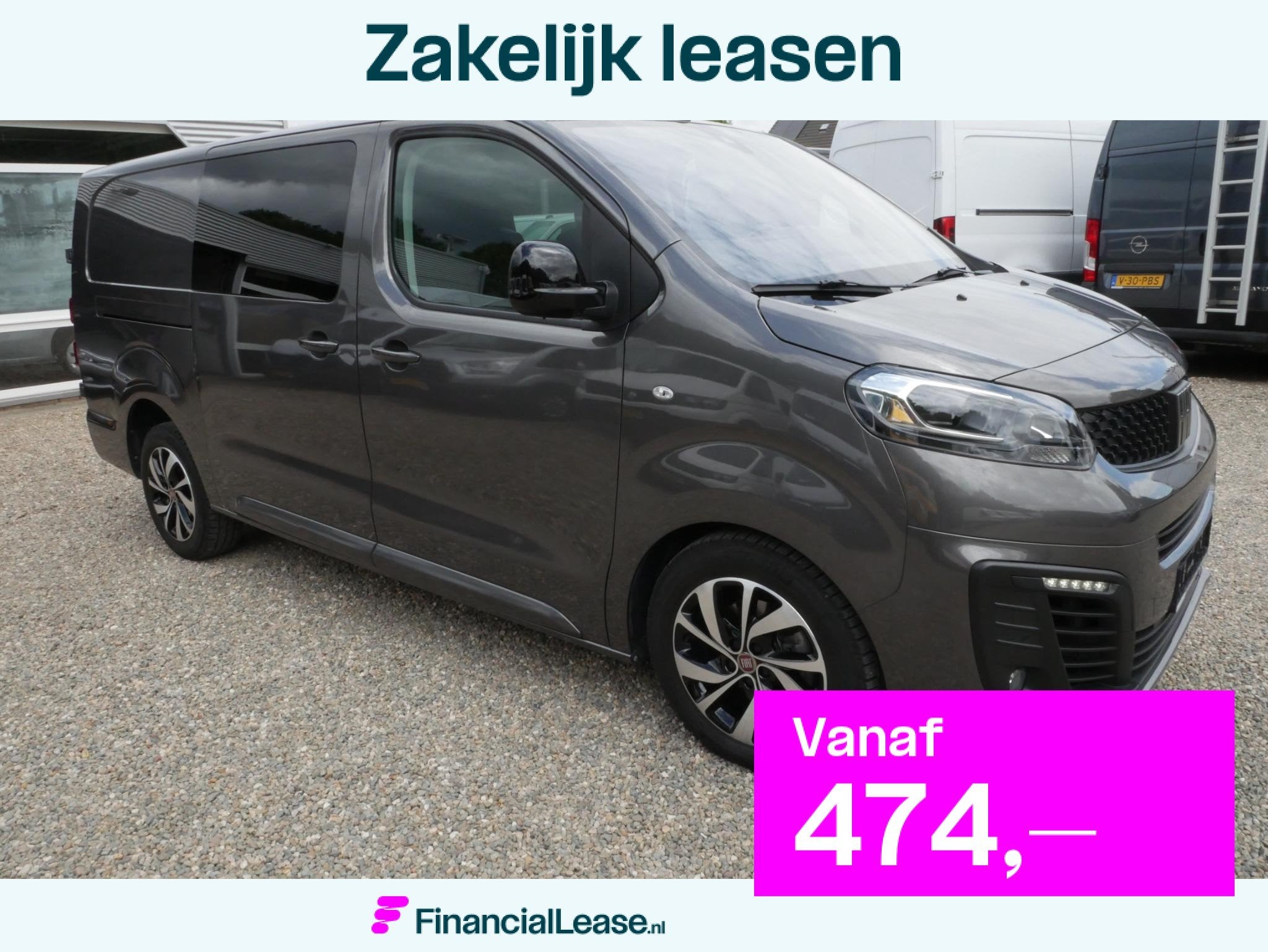 Fiat Scudo 2.0 MultiJet 145PK L3H1 Dubbel cabine Automaat, Dealer onderhouden, Stof, Gebruikt, 4 cilinders