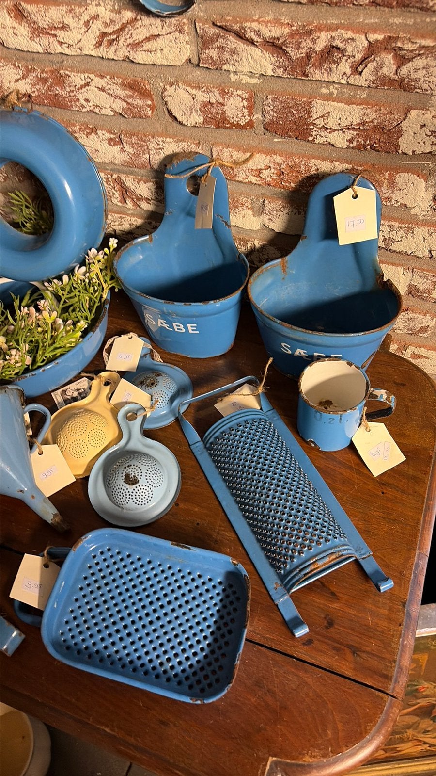 Diverse Blauwe emaille / franse brocante vanaf €6,95, Ophalen of Verzenden