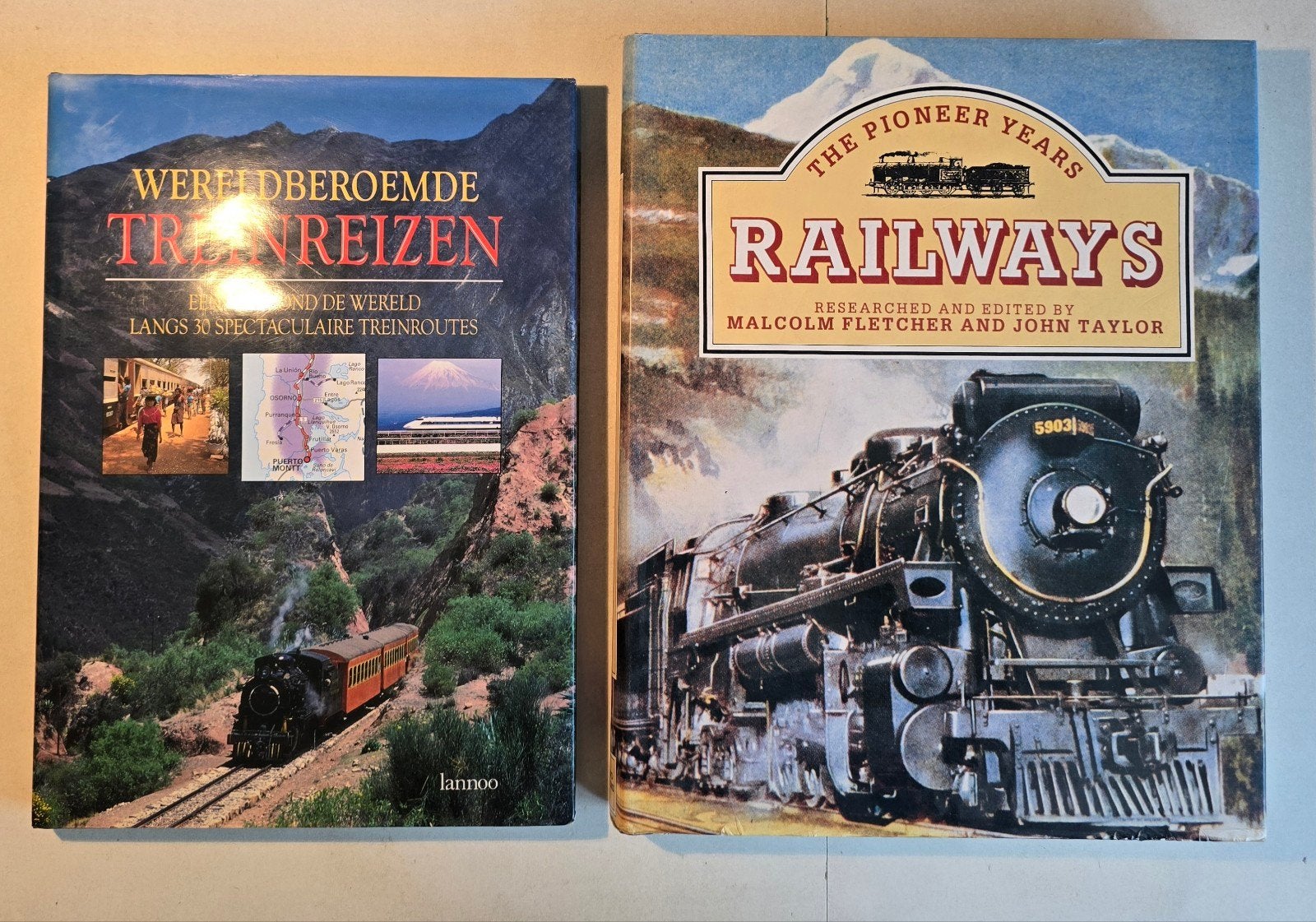 Boeken over treinen en spoorwegen (4 stuks), Boeken, Ophalen of Verzenden, Zo goed als nieuw, Overige typen