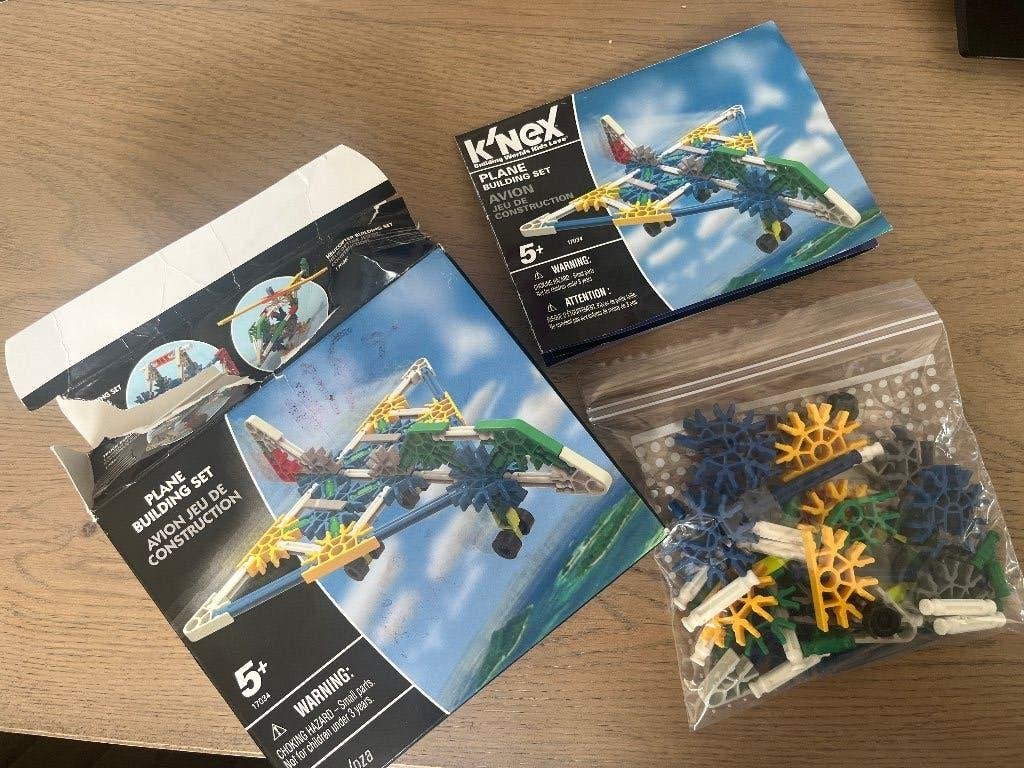 knexx vliegtuig bouwset, plane building set, Ophalen of Verzenden, Gebruikt, K'nex