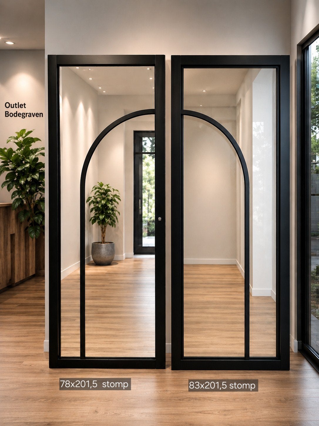 Skantrae SlimSeries SSL 4512 Blank Glas, 80 tot 100 cm, Binnendeur, Nieuw, Ophalen of Verzenden