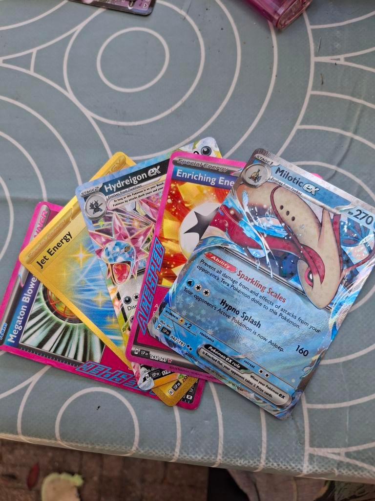 5 Glimmende Pokémon kaarten, Ophalen of Verzenden, Nieuw, Meerdere kaarten, Foil