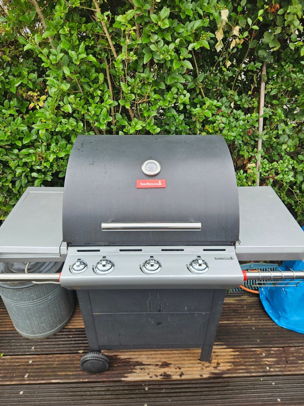 Barbecook gasbarbecue met fornuis en plateau, Tuin en Terras, Gasbarbecues, Ophalen, Gebruikt, Barbecook®