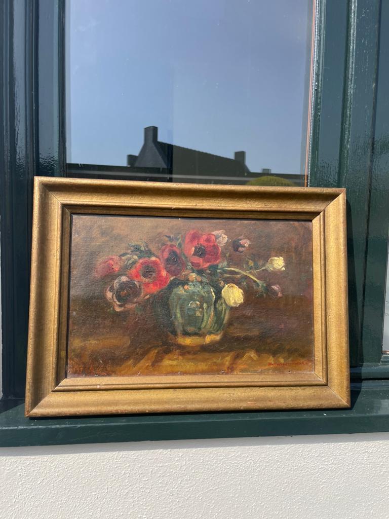 Vintage rozen jaren 60 schilderij, Ophalen