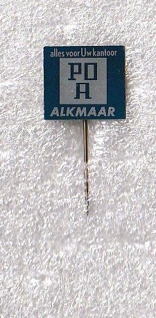 blikken speld POA Alkmaar alles voor uw kantoor, Ophalen of Verzenden, Gebruikt, Overige onderwerpen, Speldje of Pin