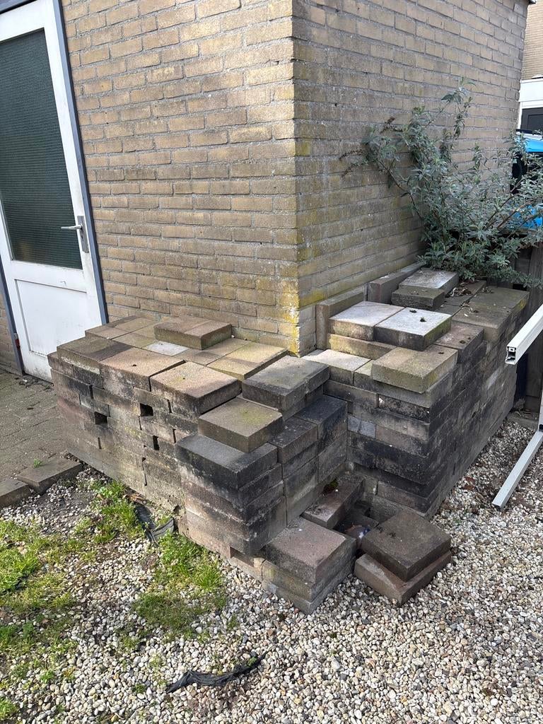 200 Terrastegels 30x20x6 cm - Gratis afhalen, Ophalen, Gebruikt, 10 m² of meer, Beton