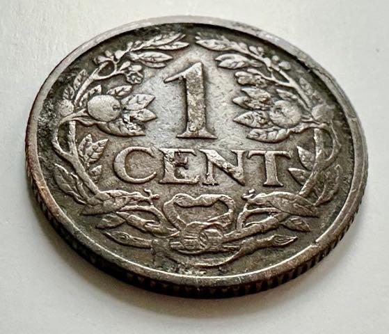 1 cent 1916 brons Koningin Wilhelmina, Ophalen of Verzenden, Koningin Wilhelmina, 1 cent, Losse munt