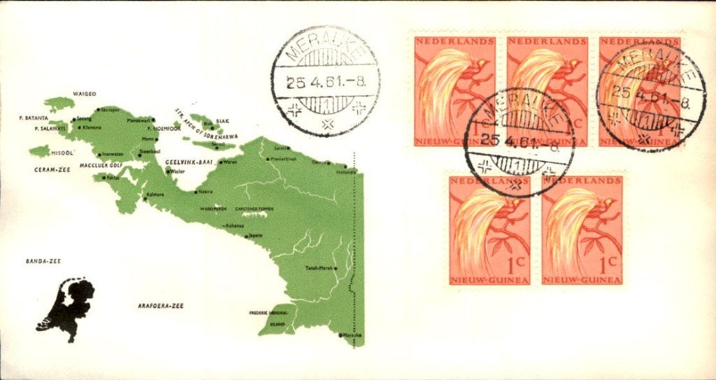 Nieuw Guinea - Stempel Merauke - 1961, Verzenden, Envelop