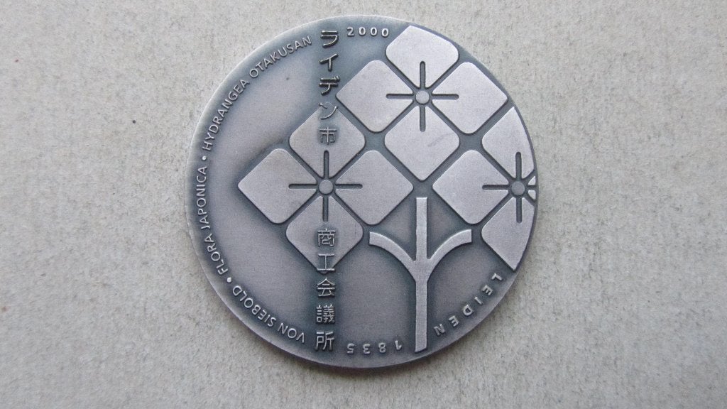 Leiden penning 400 jaar betrekking Nederland Japan 2000, Ophalen of Verzenden, Brons, Nederland