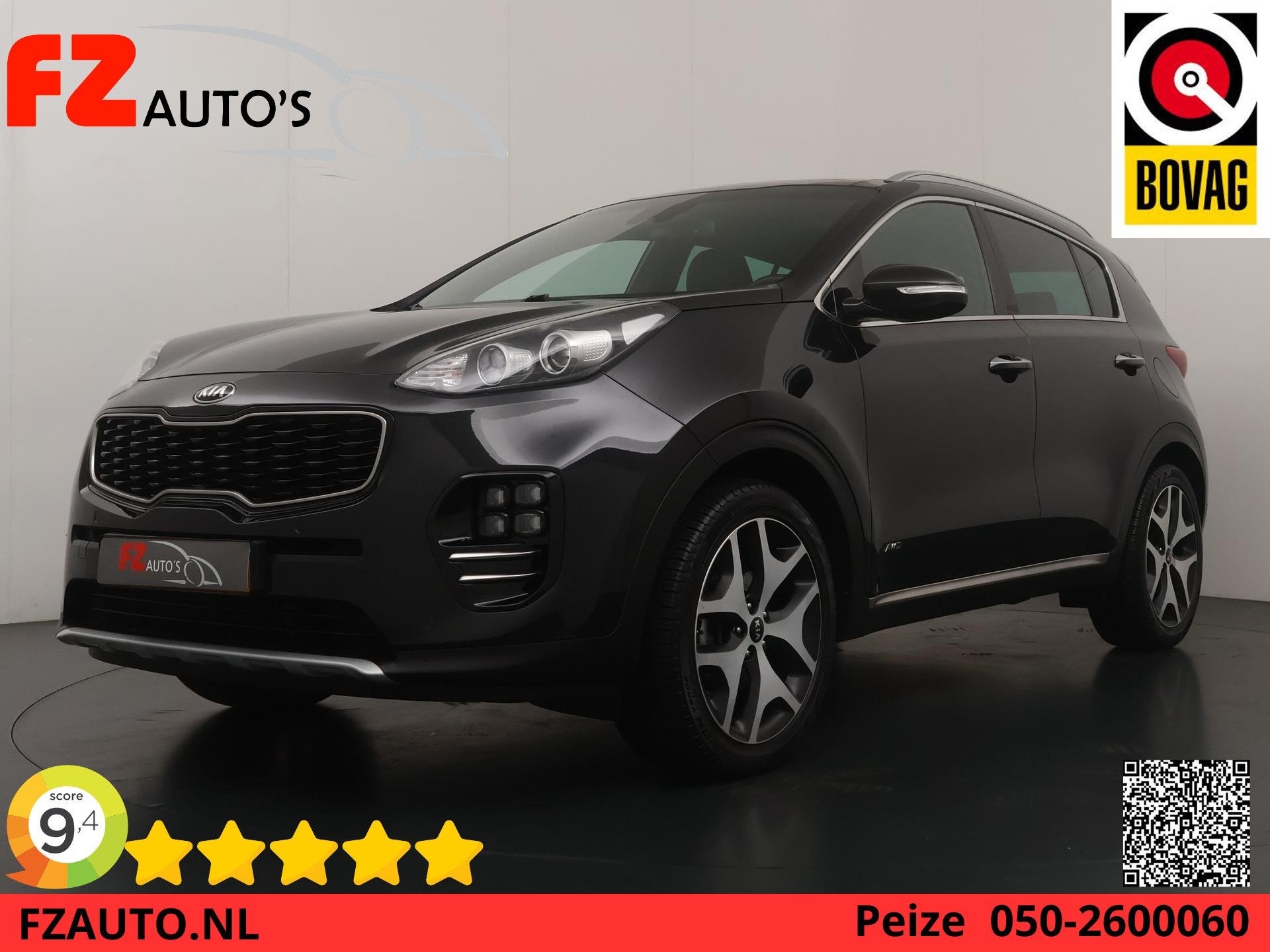 Kia Sportage 1.6 T-GDI GT-Line - Caravantrekker! - Schuif-/k, Auto's, Voorwielaandrijving, Gebruikt, 4 cilinders, Handgeschakeld