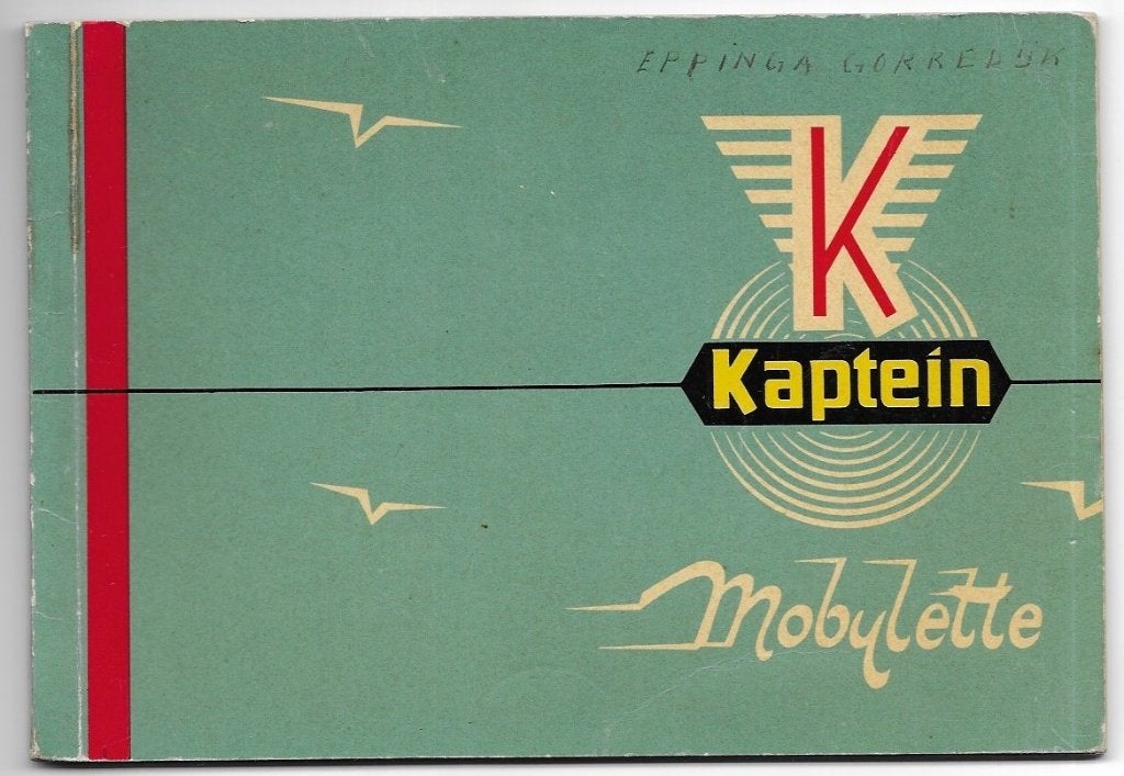 Kaptein Mobylette handleiding hulpmotor 1953 (4510z), Verzenden, Zo goed als nieuw