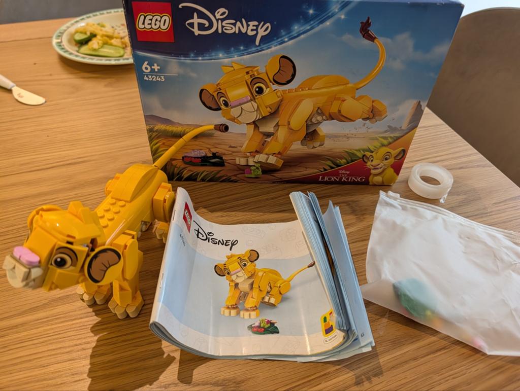 LEGO Disney Simba de Leeuwenkoning 43243, Compleet, Lego, Ophalen of Verzenden, Zo goed als nieuw