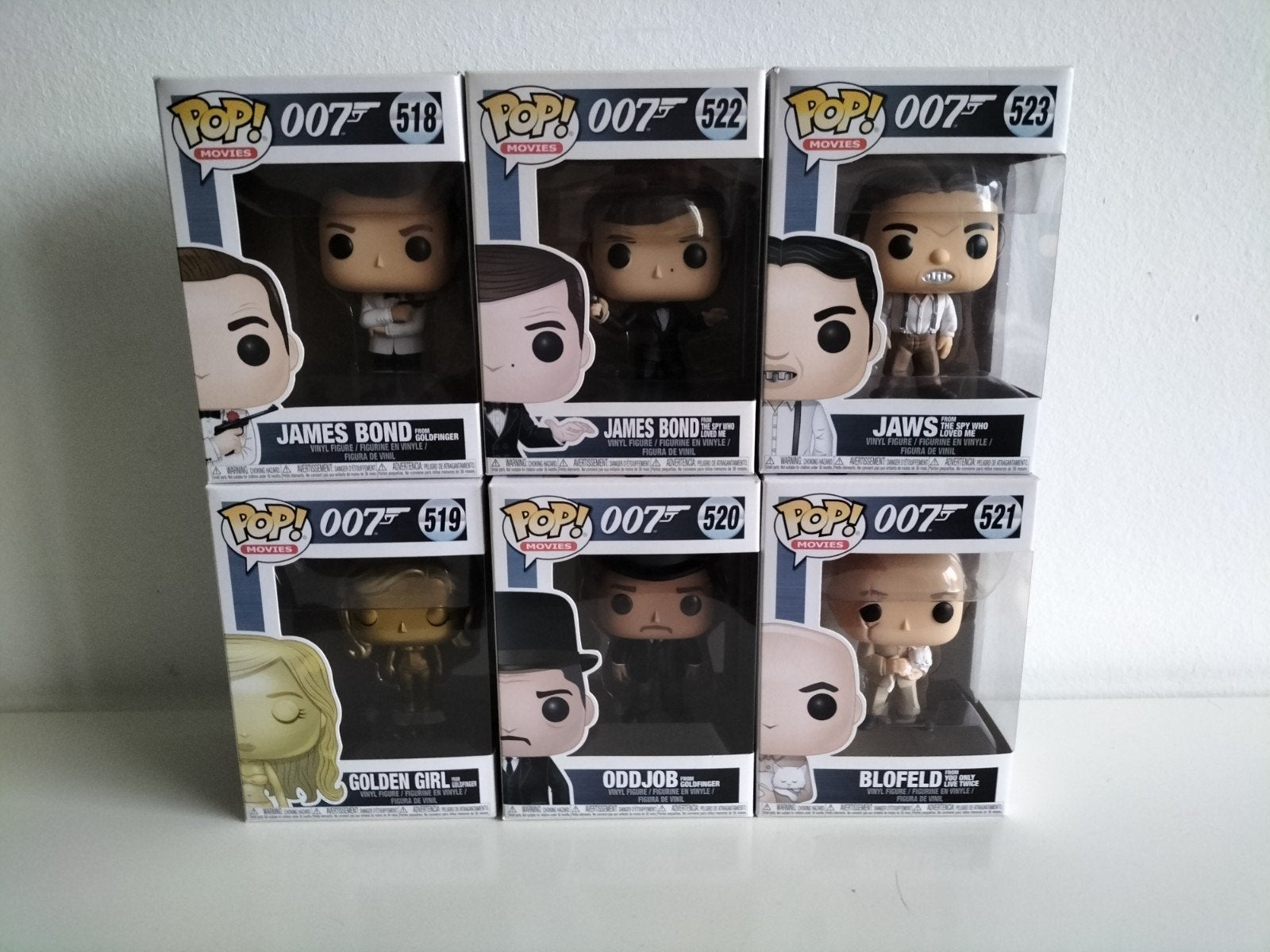 Funko Pop! James Bond Collectie (6 stuks), Verzamelen, Poppetjes en Figuurtjes, Ophalen of Verzenden, Nieuw