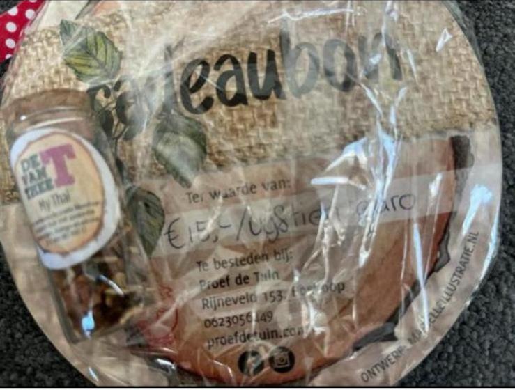 Cadeaubon van € 15,- voor Proef de Tuin in Boskoop, Eén persoon, Cadeaubon, Warenhuis- of Winkelbon