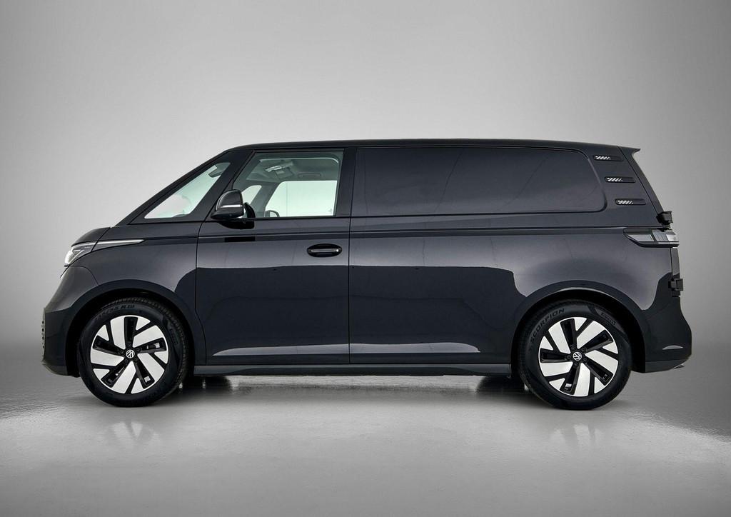 Volkswagen ID. Buzz Cargo 79 kWh 286 PK | Airco | Trekhaak |, Auto's, Bestelauto's, Automaat, 12 maanden, 459 km, Zwart