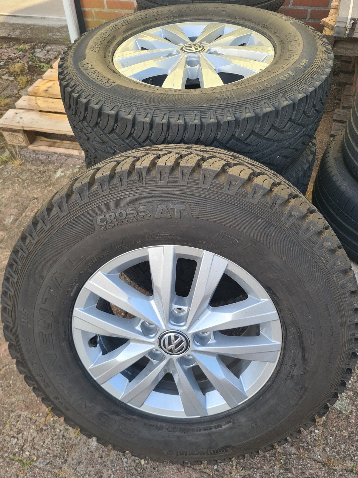 Amarok offroad set lichtmetaal vw 245/70r16 111s, Auto-onderdelen, Banden en Velgen, Ophalen, 16 inch, Band(en), Terreinwagen