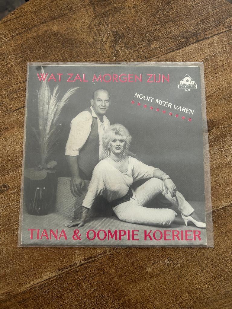 Tiana en Oompie Koerier-Wat zal morgen zijn., 7 inch, Single, Ophalen of Verzenden, Zo goed als nieuw