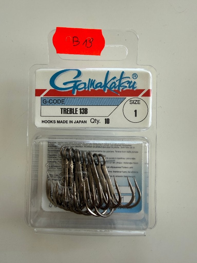 amakatsu Treble 13B Maat 1-10 stuks - Made in Japan  (B19), Ophalen of Verzenden, Nieuw, Haak