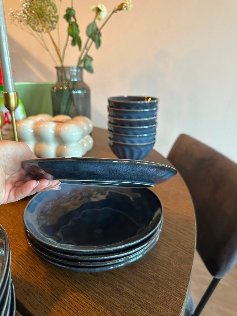 Servies van Action - Borden en Kommen (Gebruikt), Gebruikt, Overige merken, Keramiek, Ophalen of Verzenden
