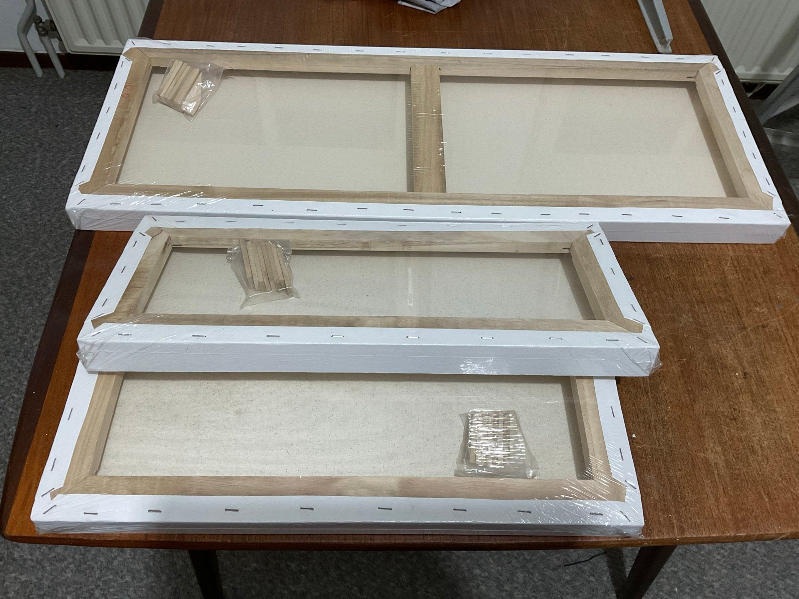Schildersdoeken set: 2x 20x50cm, 1x 30x80cm, Ophalen of Verzenden, Nieuw, Doek