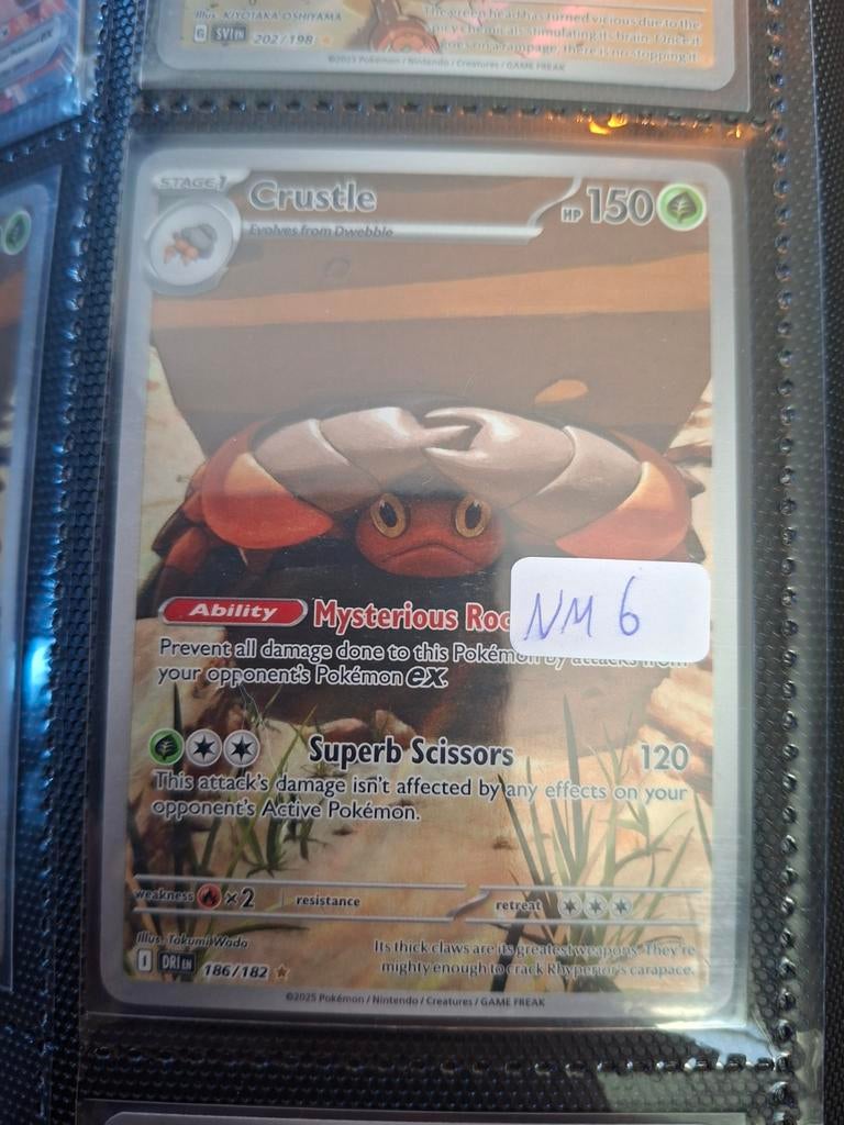 Pokémon kaart Crustle 186/182, Ophalen of Verzenden