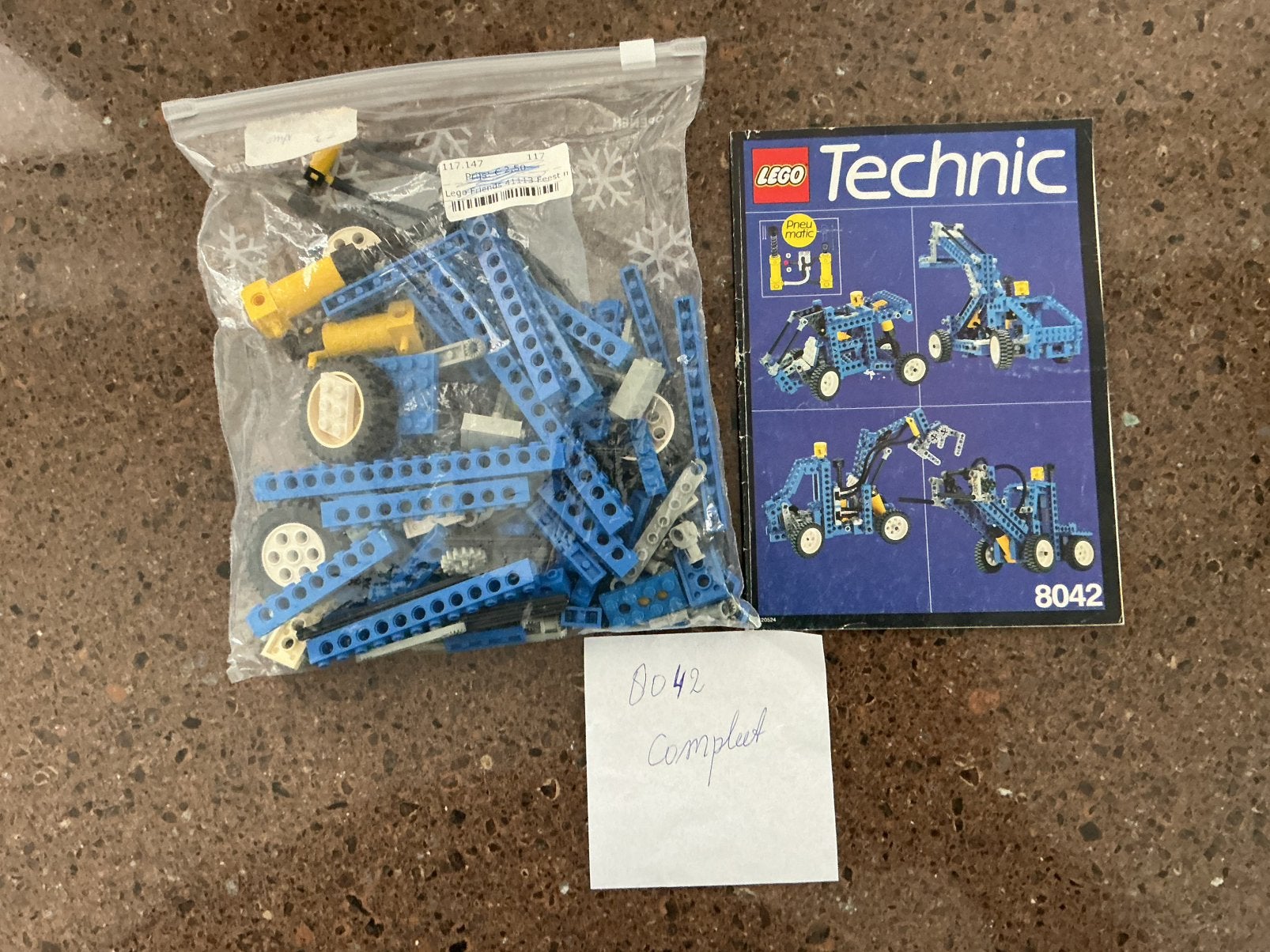 Lego Technic 8042 Pneumatic, Ophalen of Verzenden, Zo goed als nieuw