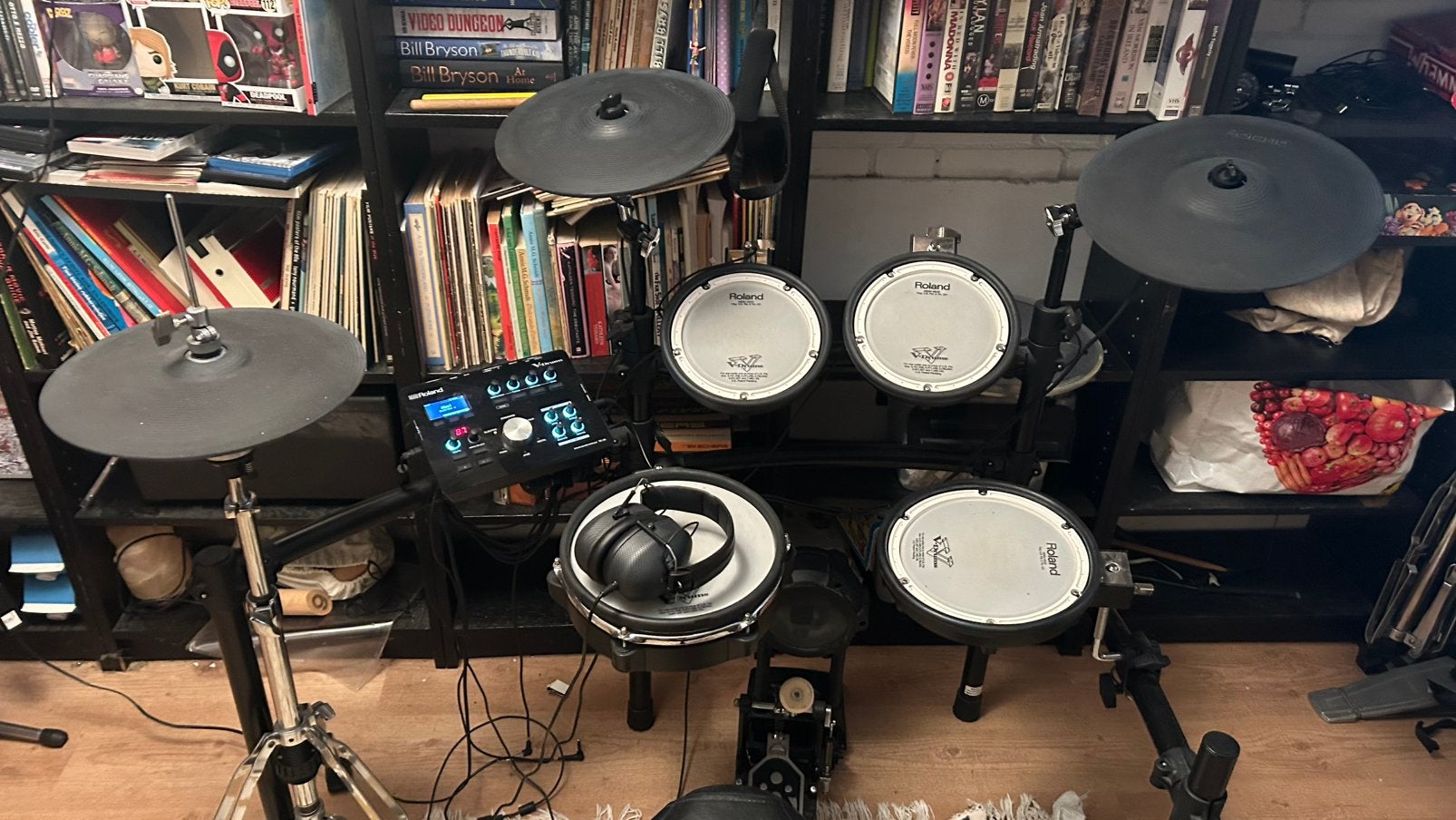 Roland TD-25k + Hi-hat stand, Kick pedal, drumkruk,kop, Muziek en Instrumenten, Ophalen, Gebruikt, Roland