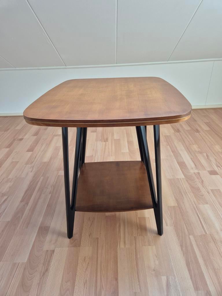 Jaren 50 tv tafel., Ophalen, Gebruikt, 75 tot 100 cm, Jaren 50