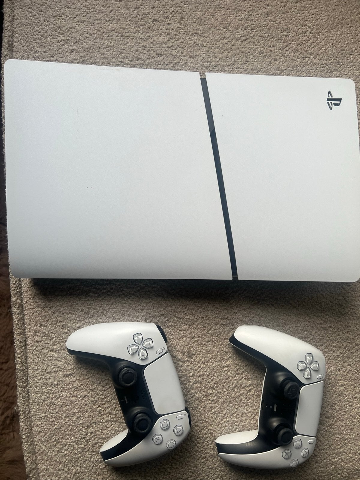 PlayStation 5 Digital Edition met 2 controllers, Ophalen of Verzenden, Zo goed als nieuw