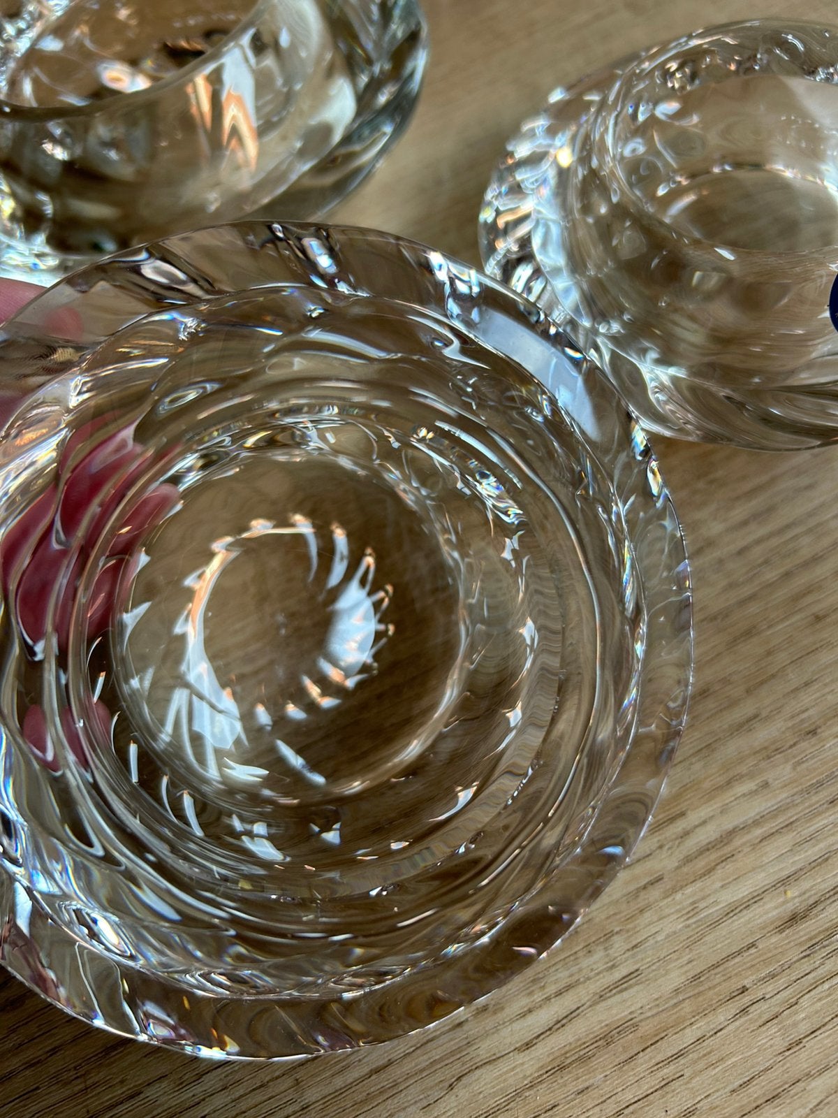 Royal Kopenhagen kristallen waxinelichtjes kandelaars, Ophalen of Verzenden