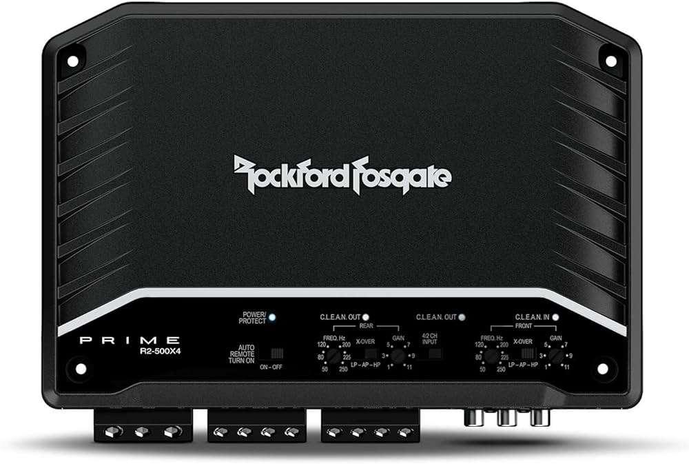 Rockford Fosgate R2-500X4 4 kanaals versterker, Audio-design, Nieuw, Am Breilingsweg 3, 76709 Kronau, Duitsland, Ophalen of Verzenden