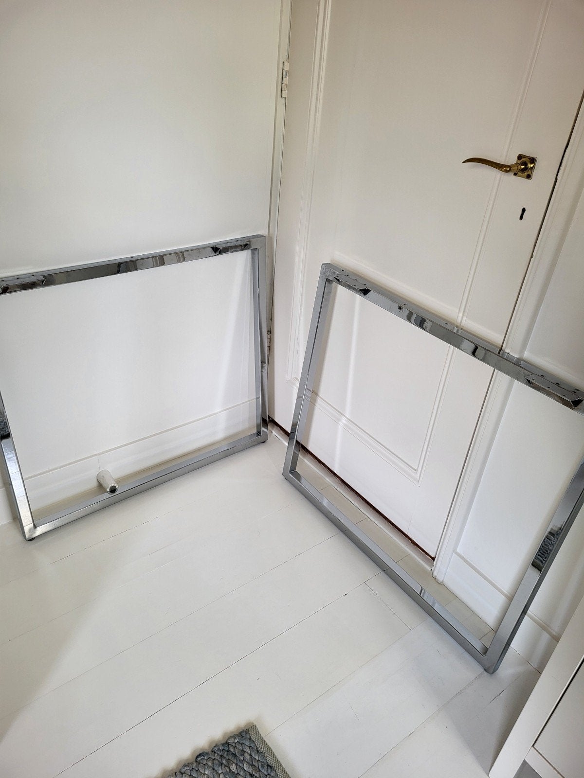 RVS tafelpoten voor eettafel of bureau, Ophalen, Rechthoekig, 50 tot 100 cm, 50 tot 100 cm
